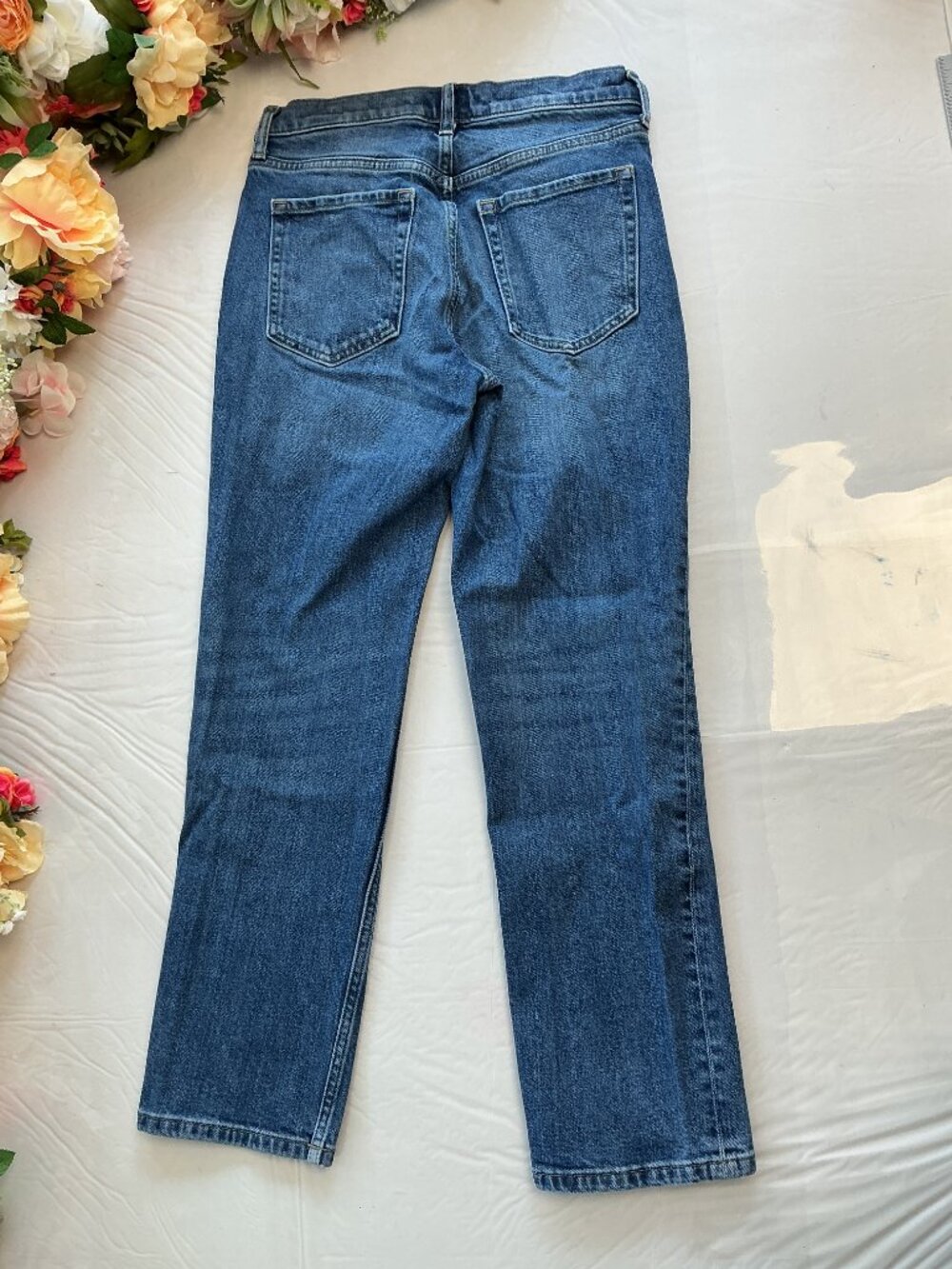 Banana Republic High-Rise Straight Jeans Size 26 Medium Wash - Picture 6 of 12
